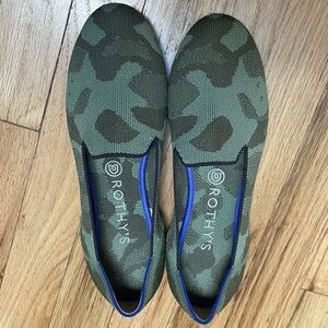 Rothy’s “The Loafer” in Olive Camo